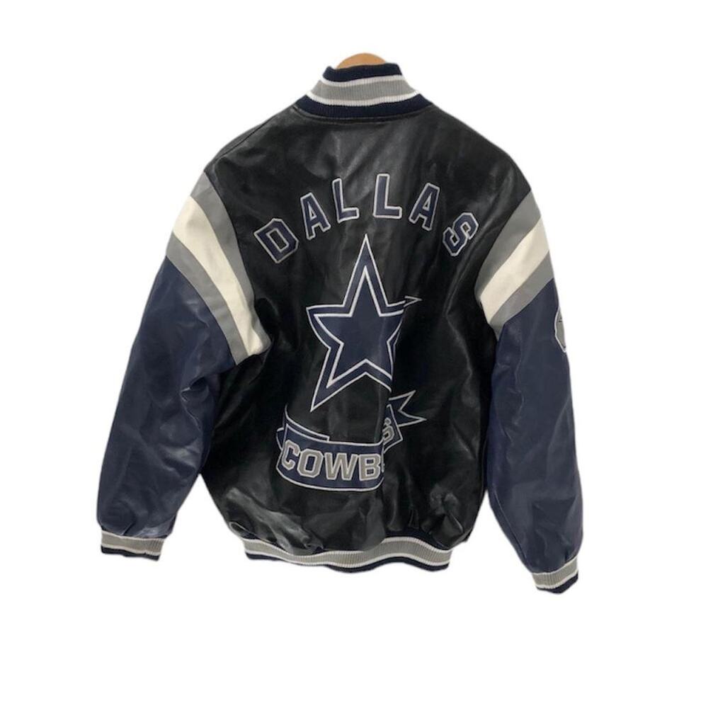 NFL men's cowboys leather jacket
